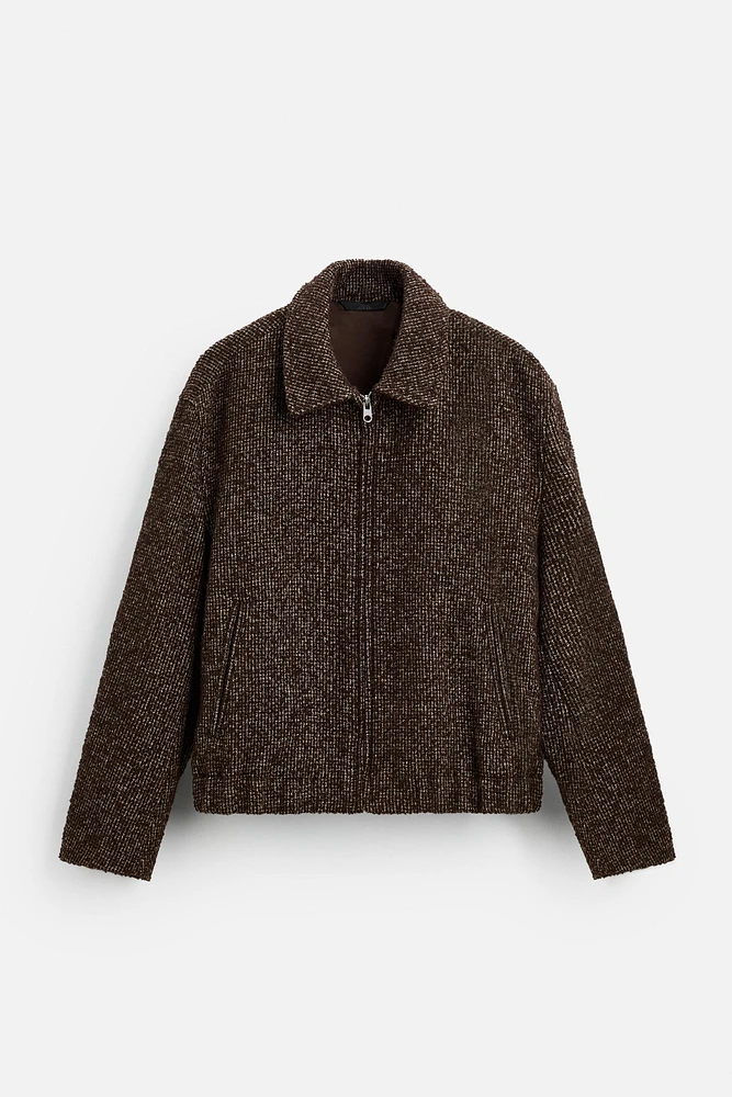BLOUSON STRUCTURÉ PIED-DE-POULE