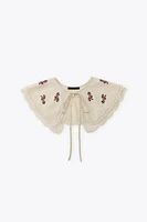 CROSS-STITCH EMBROIDERED COLLAR