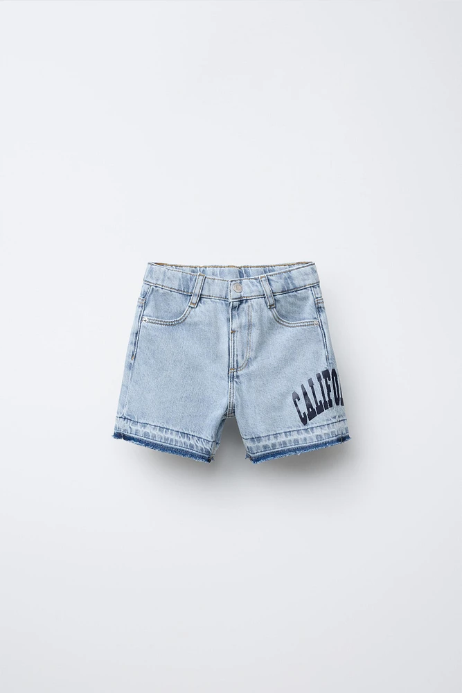 SKATER DENIM SHORTS