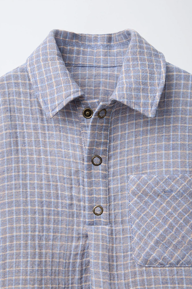 CHEMISE AVEC IMPRIMÉ À CARREAUX