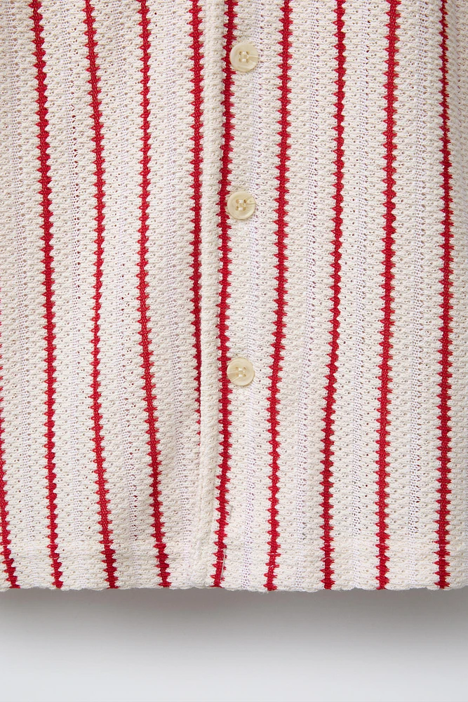 STRIPED KNIT SHIRT