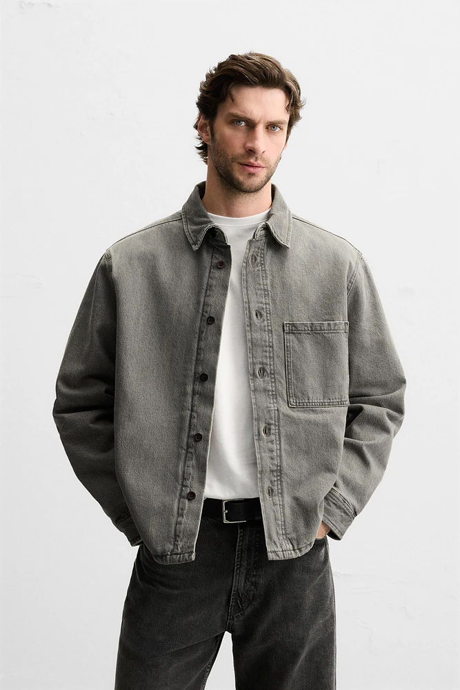 SURCHEMISE EN JEAN DÉLAVÉE