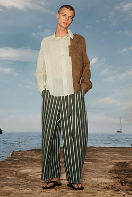 LIMITED EDITION STRIPED COLOR BLOCK SHIRT