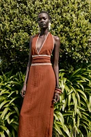ROBE MI-LONGUE BRODÉE
