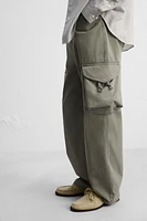 PANTALON CARGO DÉLAVÉ