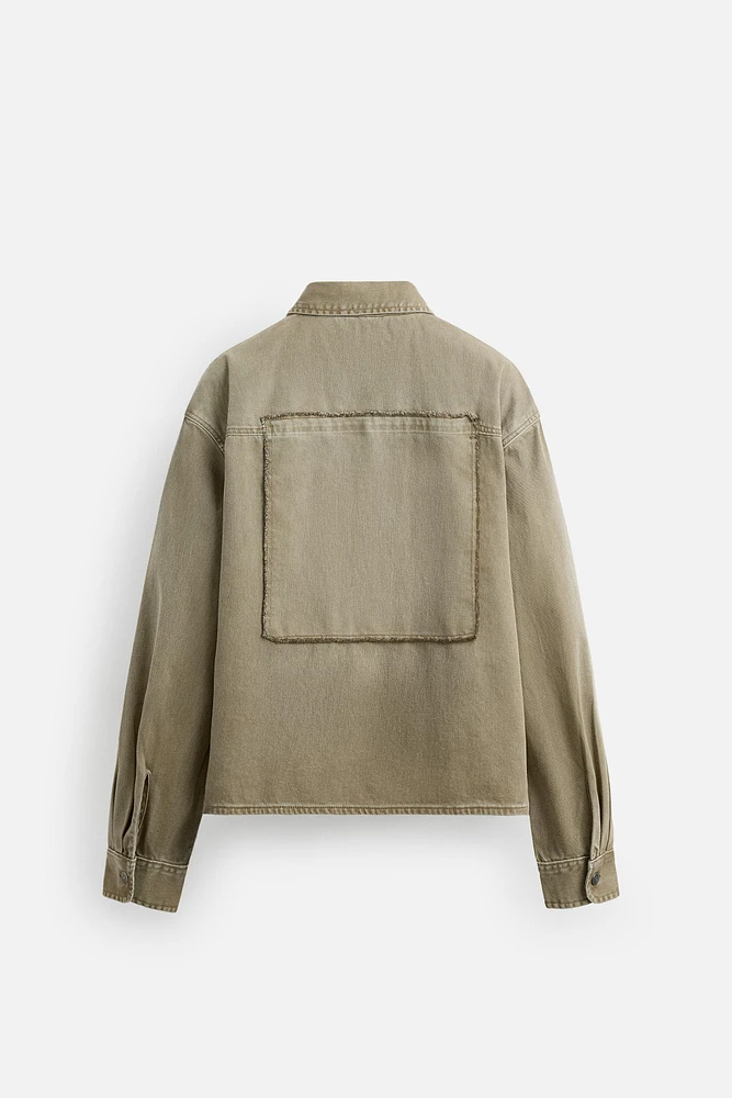 RELAXED FIT PATCH OVERSHIRT