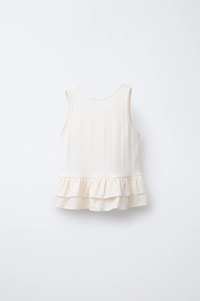 LACE CONTRAST TOP