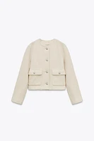 BOUCLÉ BUTTON JACKET