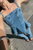 Z1975 90'S HIGH-WAISTED STRAIGHT BELTED JEANS