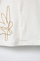 CHEMISE BRODÉE AVEC LACET