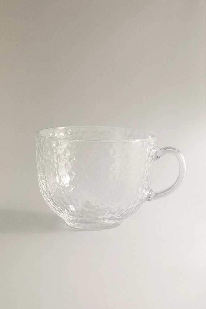TASSE VERRE RECYCLABLE RELIEF