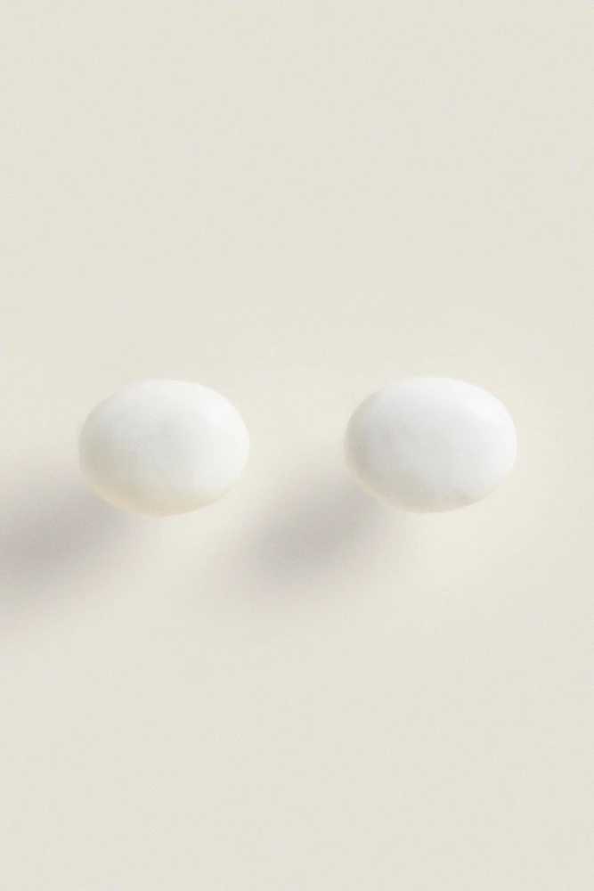 SET OF OVAL MARBLE KNOBS (SET OF 2)