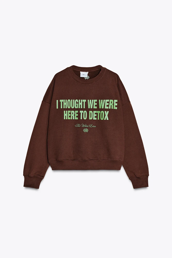 THE WHITE LOTUS FLEECE SWEATSHIRT
