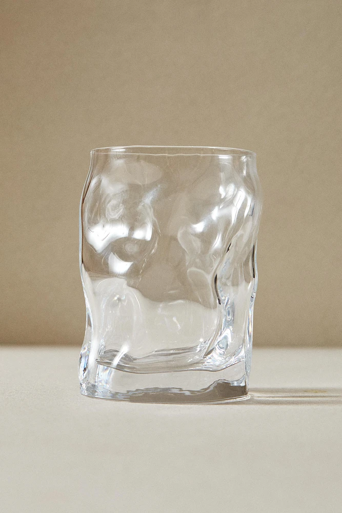 VERRE EN VERRE RECYCLABLE ONDULATIONS