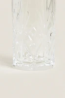 TALL TUMBLER WITH RAISED DESIGN