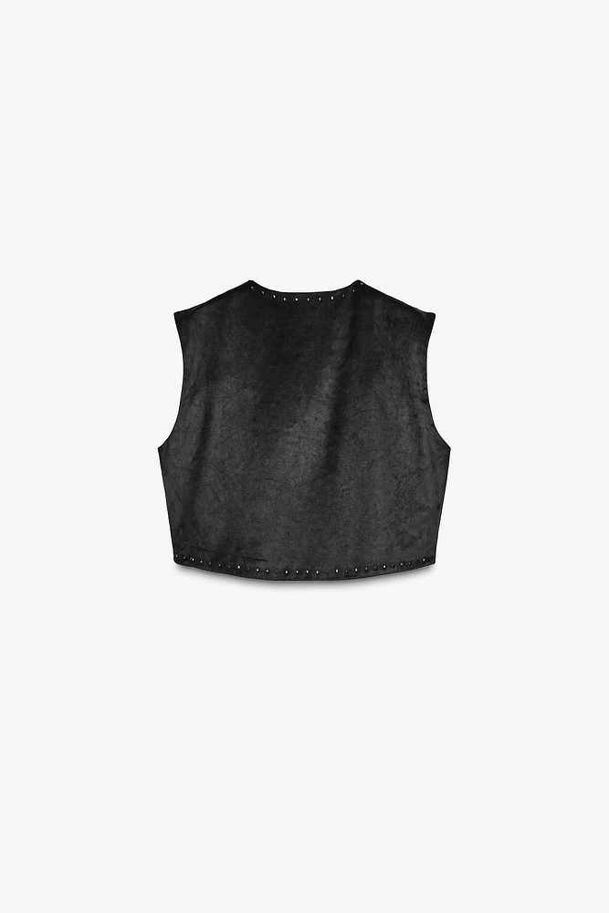 GILET EFFET DAIM BRILLANT