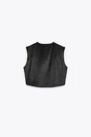 GILET EFFET DAIM BRILLANT