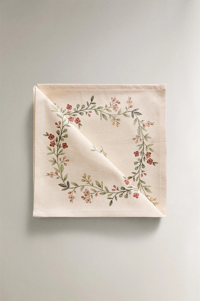 FLORAL PRINT NAPKIN