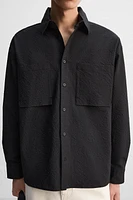 RELAXED FIT SEERSUCKER SHIRT