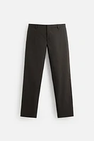 PANTALON DE COSTUME EFFET CIRÉ