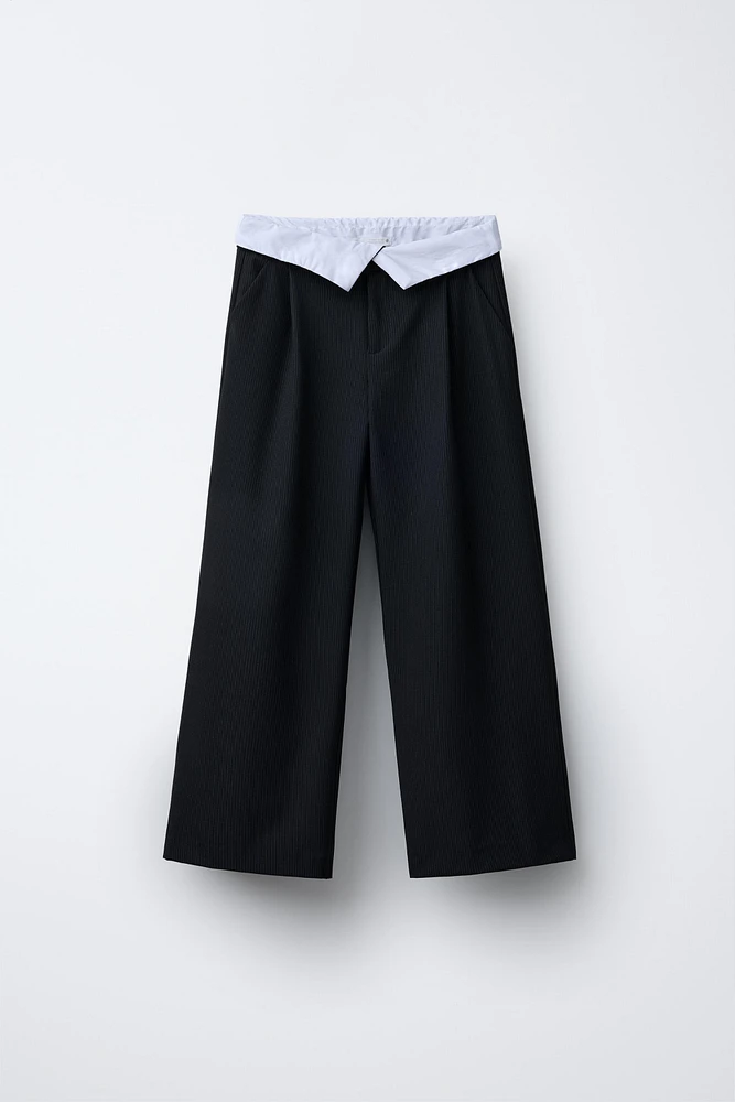 PANTALON AVEC TAILLE À REVERS
