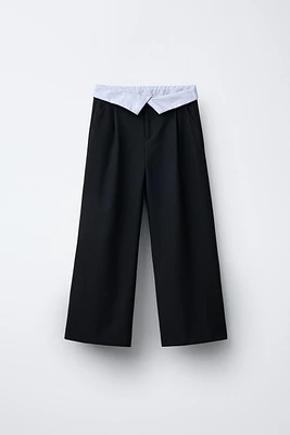 PANTALON AVEC TAILLE À REVERS