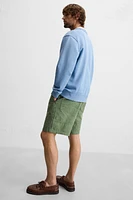 WASHED CANVAS SHORTS
