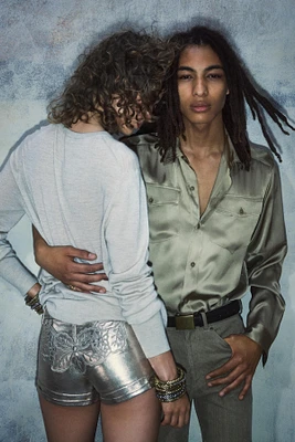 LEATHER BELT BOBBY GILLESPIE X ZARA