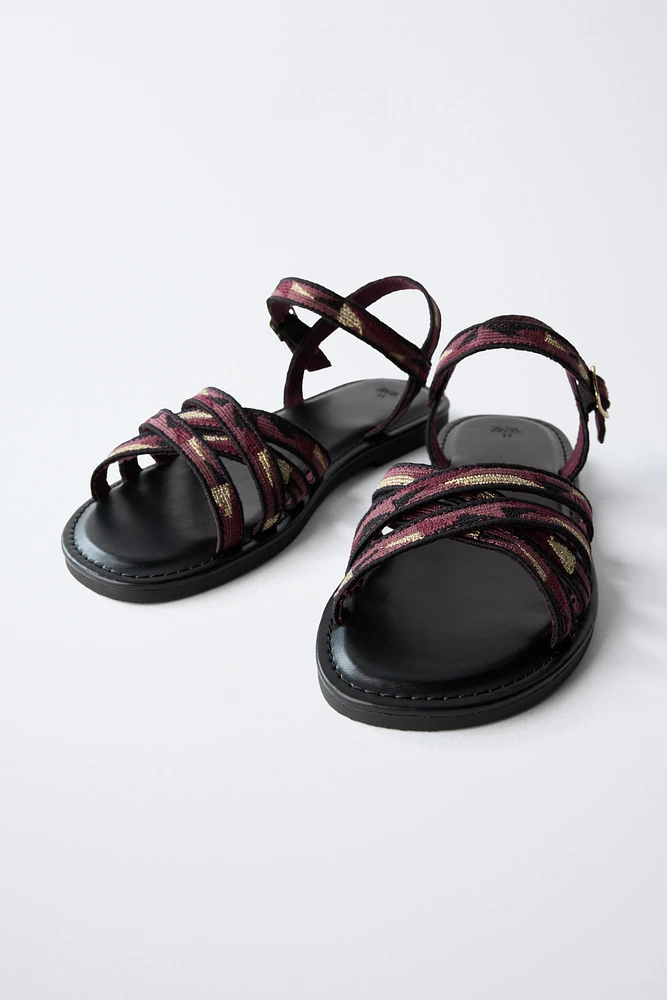 PRINTED SANDALS