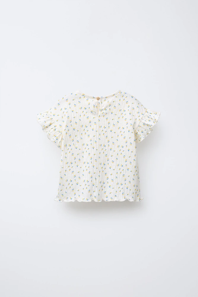 FLORAL PRINT T-SHIRT