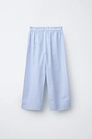 PANTALON À RAYURES EN SEERSUCKER