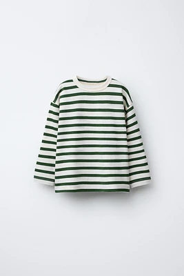 T-SHIRT BRODÉ À RAYURES