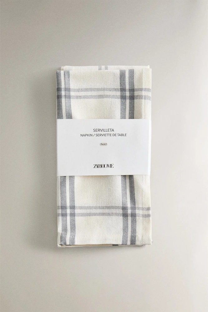 CHECK COTTON NAPKINS