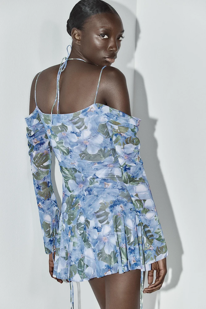 ROBE EN TULLE IMPRIMÉ FLEURS