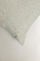EMBROIDERED THROW PILLOW COVER