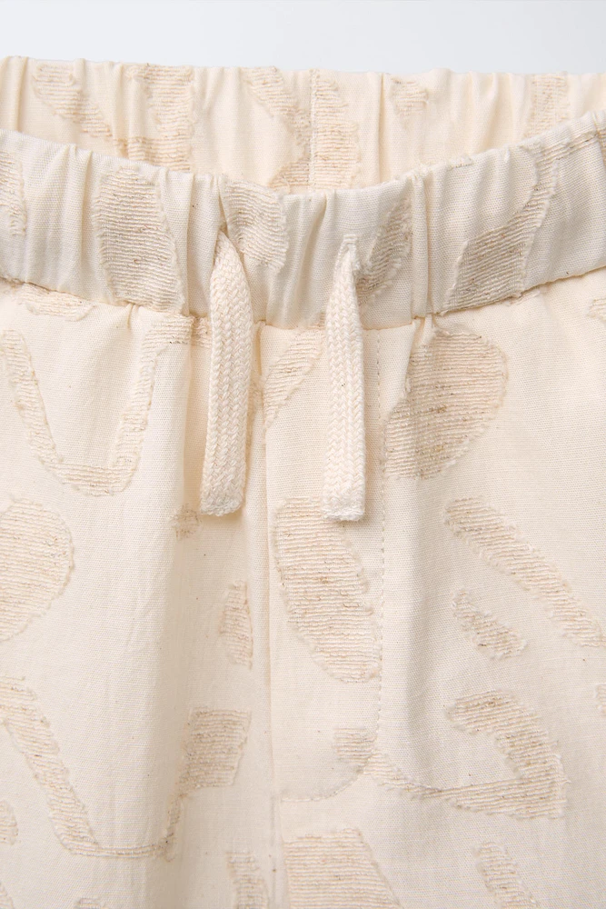 LINEN PATCH SHORTS