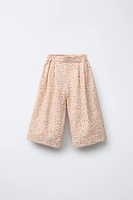 JUPE-CULOTTE À FLEURS