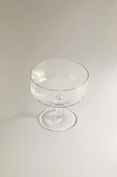 VERRE RELIEF FILET DORÉ