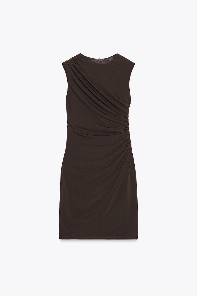 ROBE COURTE DRAPÉE