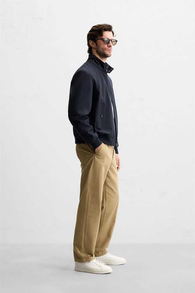 BLOUSON EN COTON AVEC POCHES