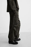 PANTALON CARGO TECHNIQUE DÉLAVÉ
