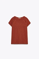 SLUB COTTON T-SHIRT