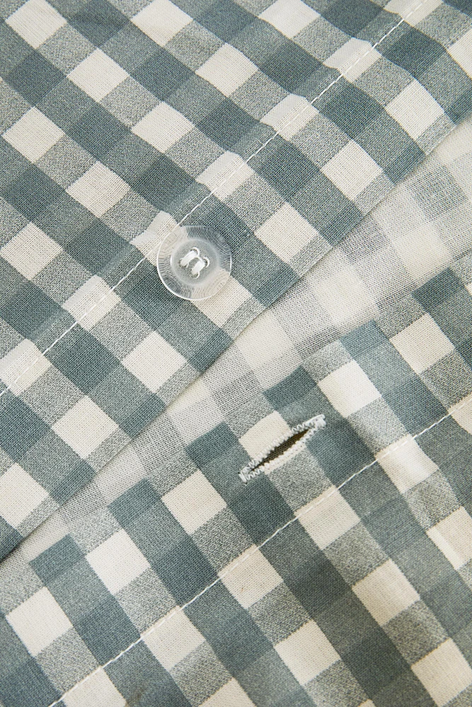 HOUSSE DE COUETTE CARREAUX