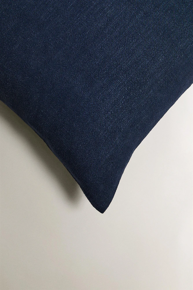 HOUSSE DE COUSSIN UNIE LIN
