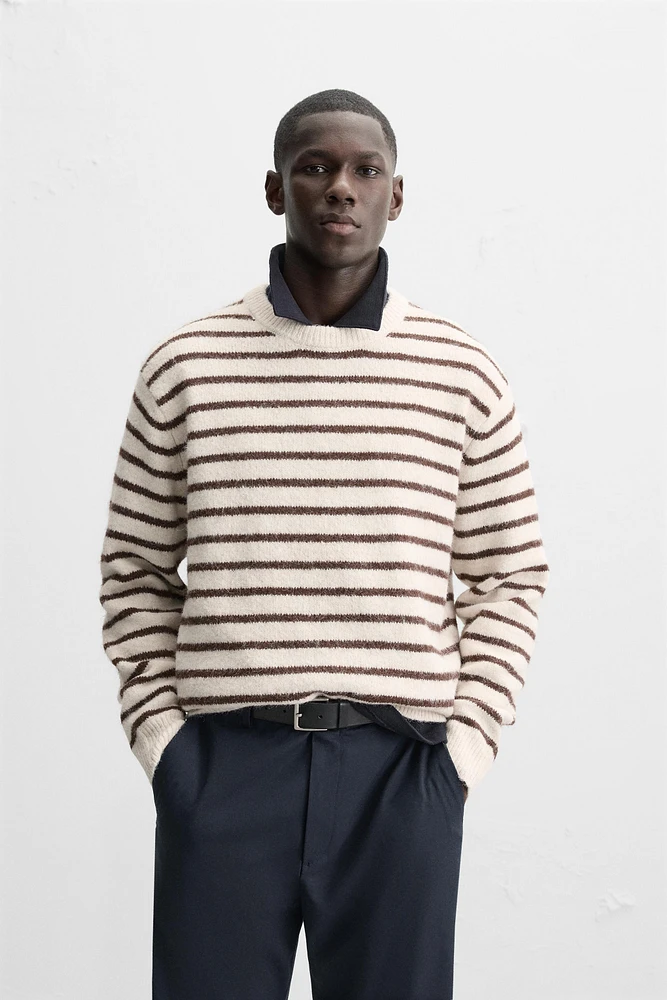 PULL RAYURES TEXTURÉ