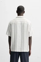 CHEMISE À TEXTURE AVEC RAYURES