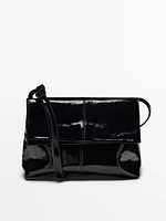 Mini-sac flap nappa craquelé