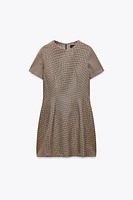 ROBE À CARREAUX PLISSÉE ZW COLLECTION