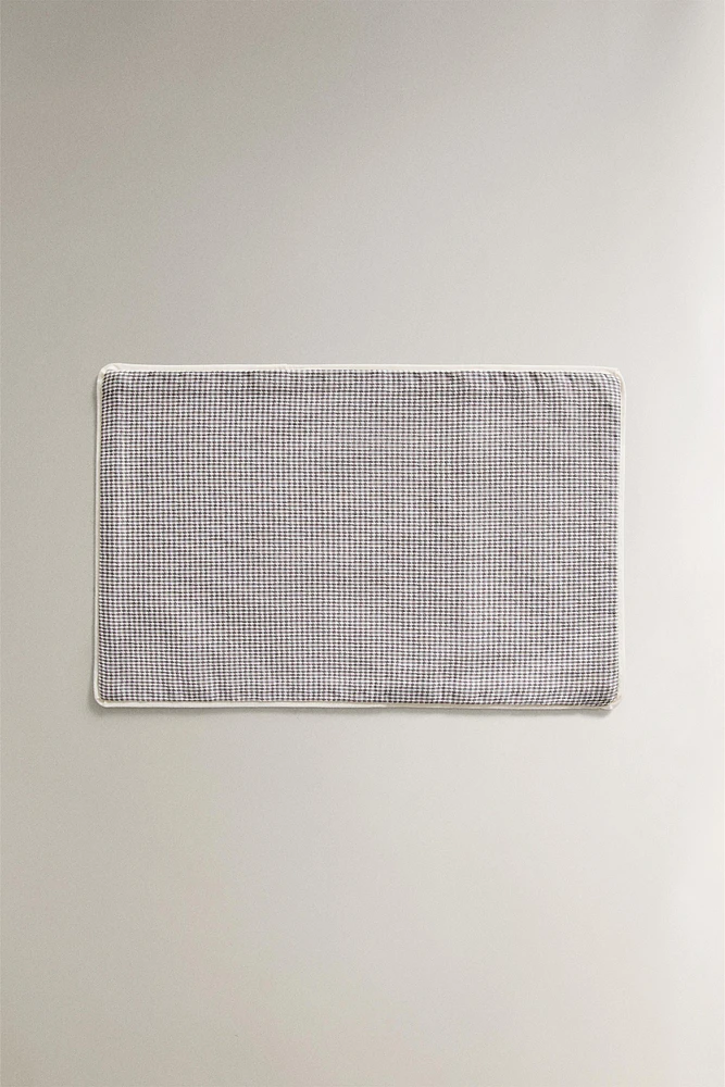 ENSEMBLE LINGE DE LIT MINI-LIT BÉBÉ CARREAUX