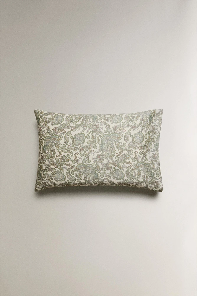 TAIE D’OREILLER SATIN PAISLEY